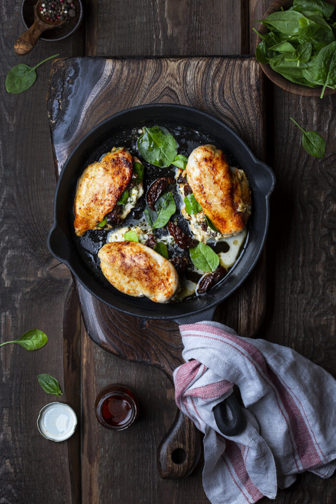 Pan-Searing Thin Chicken Breasts.