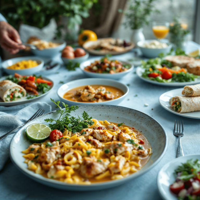 A variety of dishes made with leftover rotisserie chicken.